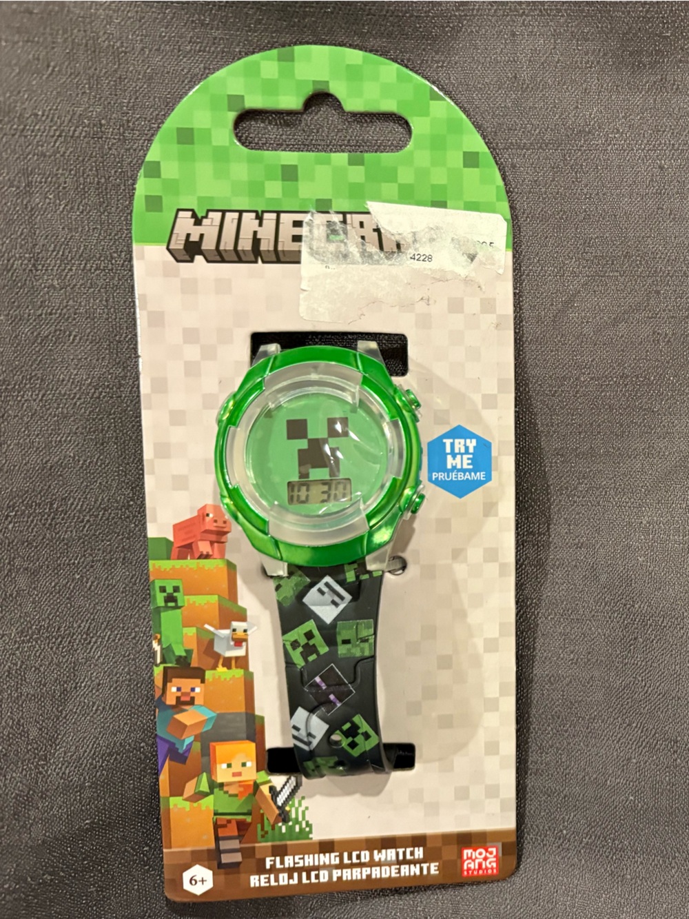Minecraft Creeper LED Kids Watch